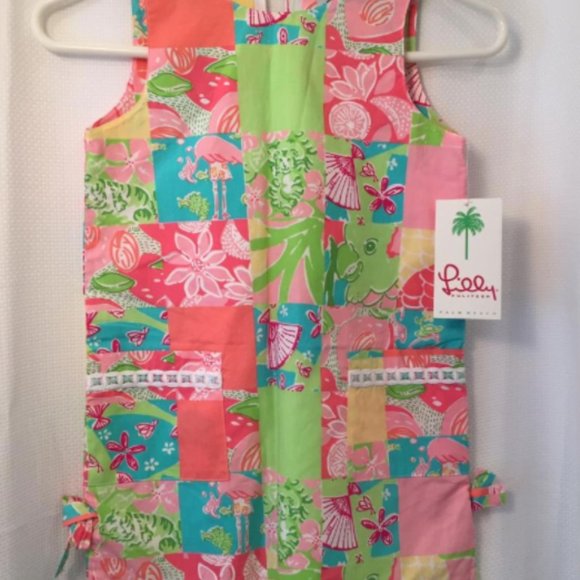 NWT Lilly Pulitzer Girl 6 Multi Patch shift dress--Retail of $62 - Picture 3 of 10